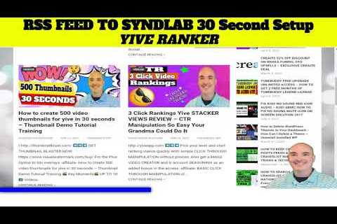 yive ranker rss feed to syndlab review