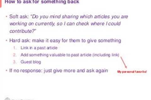 How to Ask For Backlinks