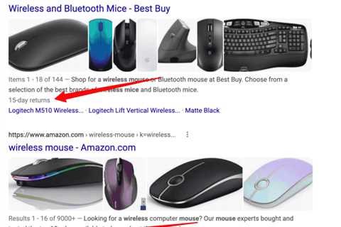 Google showing return grace period within some product search results