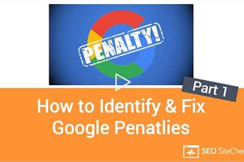 Identifying a Google Penalty