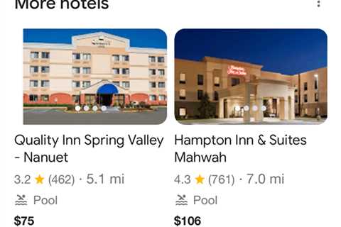Google Search “More Hotels” Grid Layout