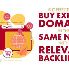 Is It Effective To Buy Expired Domains In The Same Niche With Relevant Backlinks?