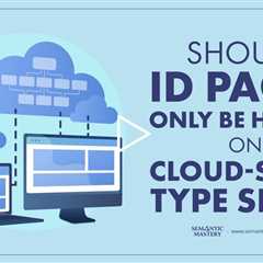 Should ID Pages Only Be Hosted On Cloud-Stack-Type Sites?