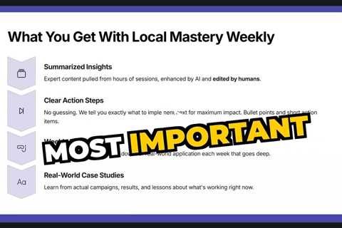 Local Mastery Newsletter Is Live - Details Here!