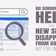 Do Subdomains Help When New Sites Disappear From Google But Stay Indexed?