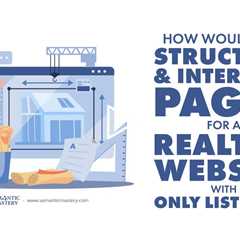 How Would You Structure and Interlink Pages for a Realtor Website With Only Listings?