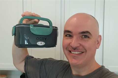 EASY SETUP? OCTY Electric Heated Lunch Box 1.5L Stainless Steel Food Warmer Electric Lunchbox in Car