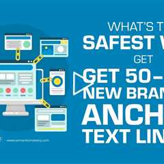 What’s the Safest Way to Get 50–100 New Branded Anchor Text Links?